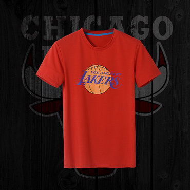 Lakers Fresh Logo Red Men's Short Sleeve T-Shirt