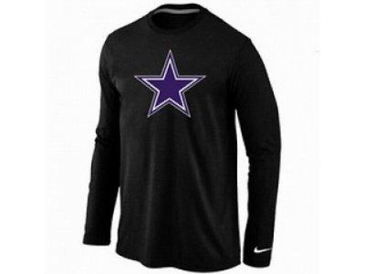 NEW Dallas Cowboys Logo Long Sleeve T-Shirt black