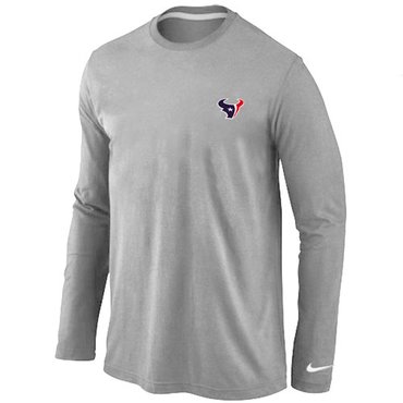 Houston Texans Sideline Legend Authentic Long Sleeve T-Shirt Grey