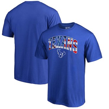 Houston Texans NFL Pro Line By Fanatics Branded Banner Wave T-Shirt Royal