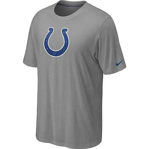 indianapolis colts sideline legend authentic logo dri-fit t-shirt - grey