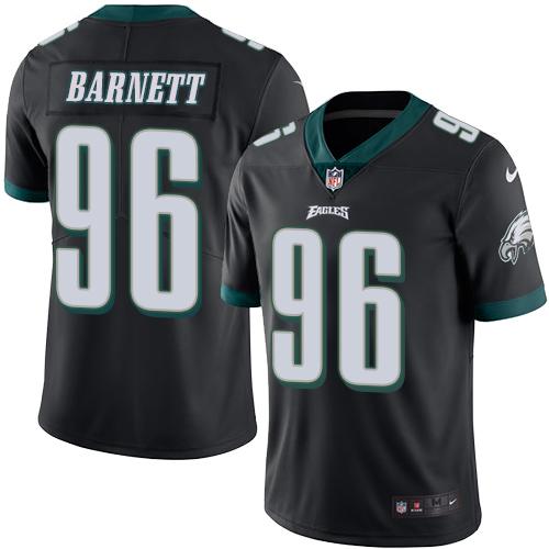 Nike Eagles #96 Derek Barnett Black Youth Stitched NFL Limited Rush Jersey