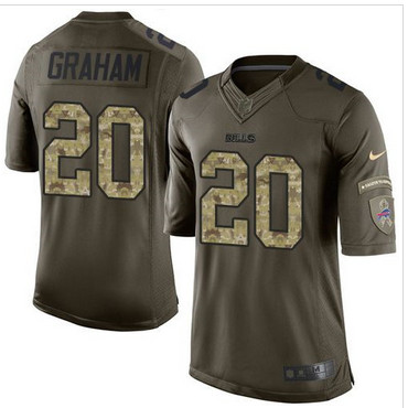 Nike Buffalo Bills #20 Corey Graham Green Men's Stitched NFL Limited Salute To Service Jersey