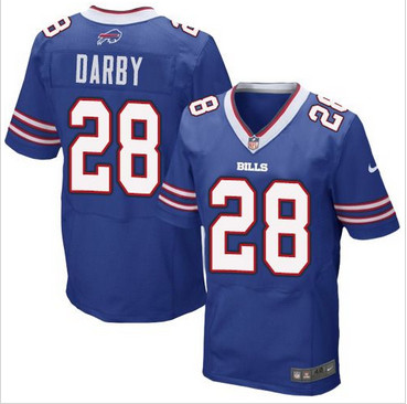 Nike Buffalo Bills #28 Ronald Darby Royal Blue Team Color Men's Stitched NFL New Elite Jersey