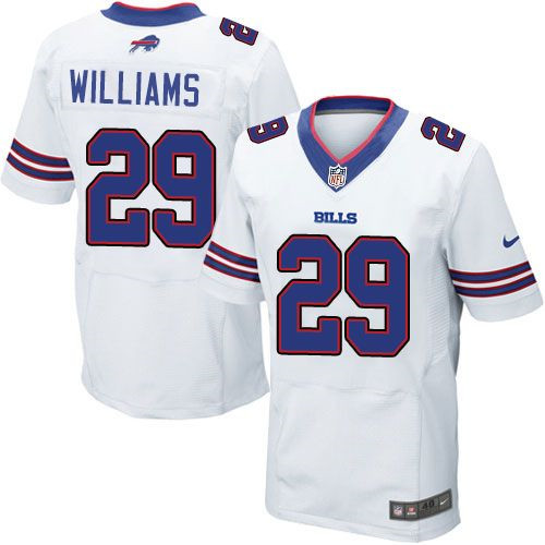 NEW Buffalo Bills #29 Karlos Williams White Men's Stitched NFL New Elite Jersey