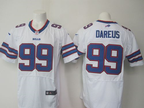 New Buffalo Bills #99 Marcell Dareus White Men's Stitched NFL Elite Jersey