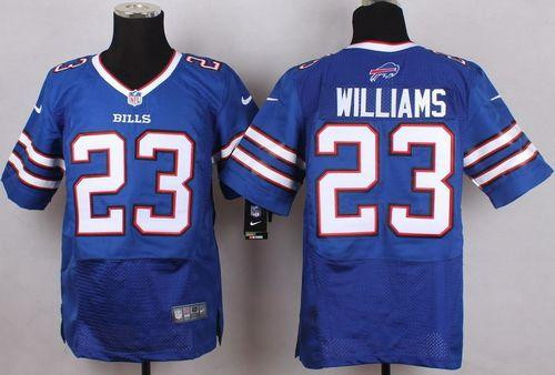 New Buffalo Bills #23 Aaron Williams Royal Blue Team Color Men's Stitched NFL New Elite Jersey