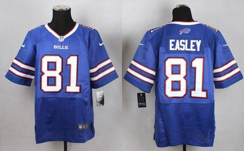 New Buffalo Bills #81 Marcus Easley Royal Blue Team Color Men's Stitched NFL New Elite Jersey