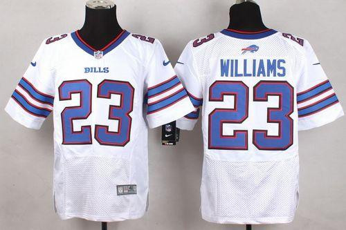 New Buffalo Bills #23 Aaron Williams White Men's Stitched NFL New Elite Jersey