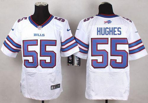 New Buffalo Bills #55 Jerry Hughes White Men's Stitched NFL New Elite Jersey