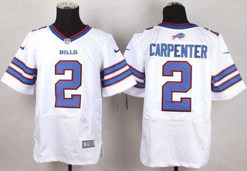 New Buffalo Bills #2 Dan Carpenter White Men's Stitched NFL New Elite Jersey