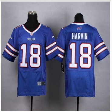 NEW Buffalo Bills #18 Percy Harvin Royal Blue Team Color Men's Stitched NFL New Elite Jersey