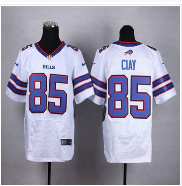 NEW Buffalo Bills #85 Charles Clay White Men's Stitched NFL New Elite Jersey