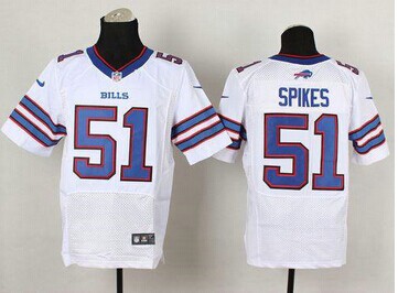 Buffalo Bills #51 Brandon Spikes White NFL New Elite Jersey