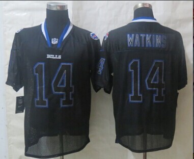NEW Buffalo Bills #14 Sammy Watkins Lights Out Black NFL Elite Jersey