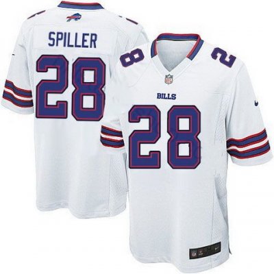 2012 NEW NFL Buffalo Bills 28 C.J. Spiller White Jerseys (Game)