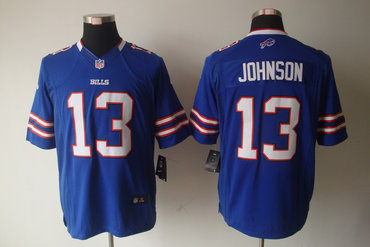 2012 NEW NFL Buffalo Bills 13 Steve Johnson Blue Jerseys (Limited)