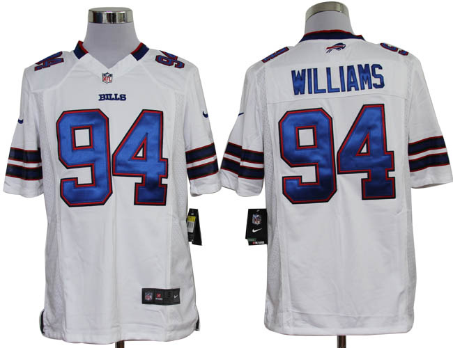 2012 NEW NFL Buffalo Bills 94 Williams White Jerseys (Game)
