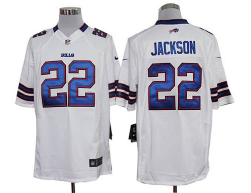 2012 NEW NFL Buffalo Bills 22 Fred Jackson White Jerseys (Game)