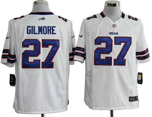 2012 NEW nfl buffalo bills 27 stephon gilmore white jerseys (game)
