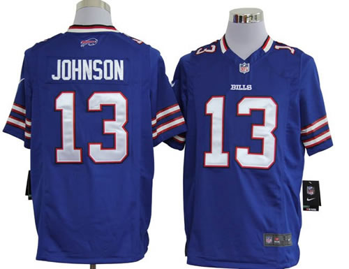 2012 NEW nfl buffalo bills 13 steve johnson blue jerseys (game)