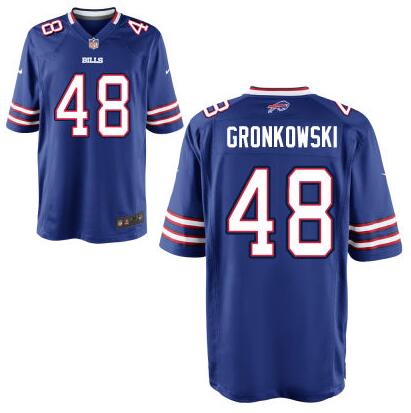 Men's Buffalo Bills #48 Glenn Gronkowski Nike Royal Blue Elite 2016 Draft Pick Jersey