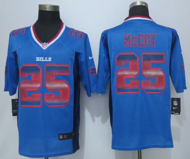 2015 New Buffalo Bills #25 LeSean McCoy Pro Line Blue Fashion Strobe Jersey