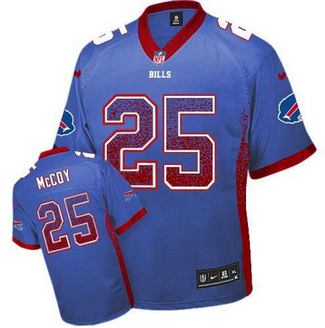 NEW Buffalo Bills #25 LeSean McCoy Royal Blue Team Color Men's Stitched NFL Elite Drift Fashion jersey