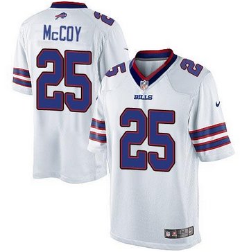 NEW Bills #25 LeSean McCoy White Men's Stitched NFL New Limited Jersey