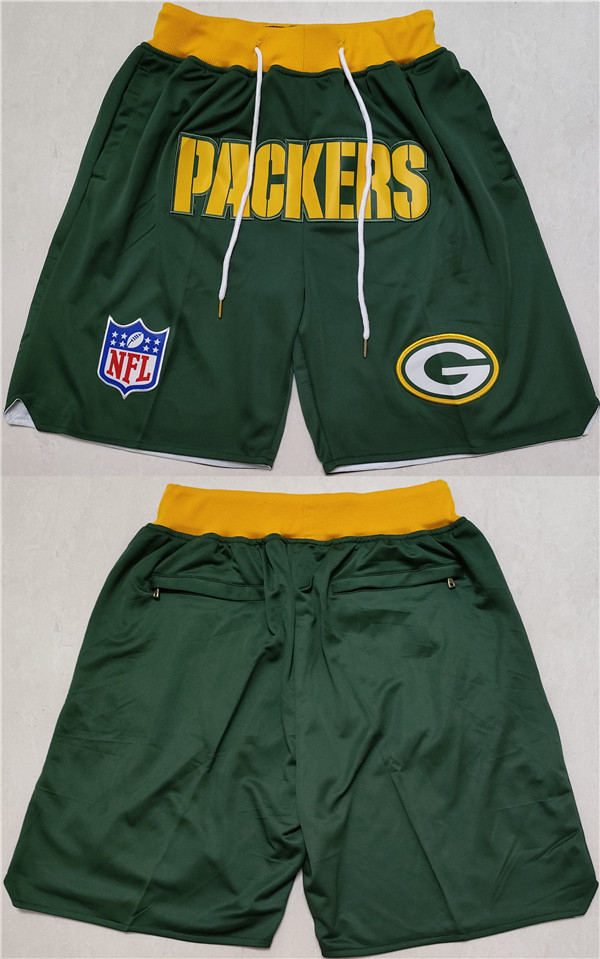Men's Green Bay Packers Navy Shorts(Run Small)
