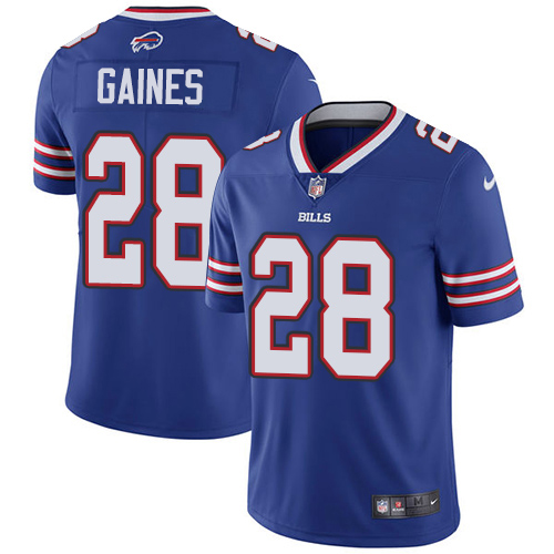 Nike Bills #28 E.J. Gaines Royal Blue Team Color Men's Stitched NFL Vapor Untouchable Limited Jersey
