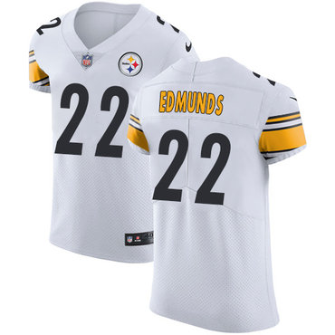 Nike Steelers #22 Terrell Edmunds White Men's Stitched NFL Vapor Untouchable Elite Jersey