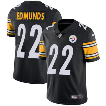 Nike Steelers #22 Terrell Edmunds Black Team Color Men's Stitched NFL Vapor Untouchable Limited Jersey