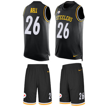 Nike Steelers #26 Le'Veon Bell Black Team Color Men's Stitched NFL Limited Tank Top Suit Jersey