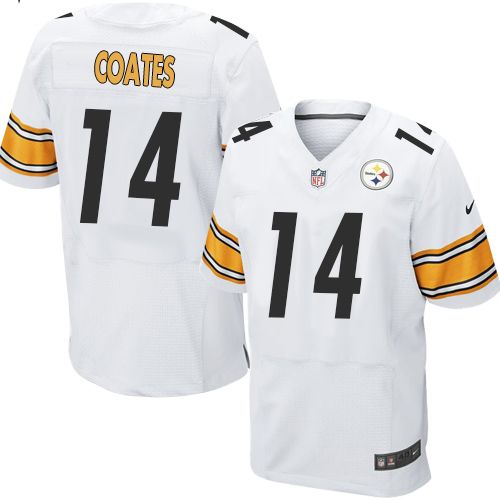 Nike Steelers #14 Sammie Coates White Men's Stitched NFL Elite
