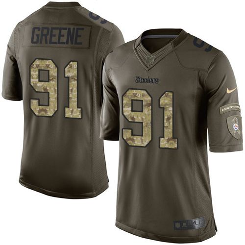 Nike Steelers #91 Kevin Greene Green Men's Stitched NFL Limited