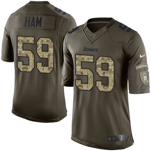 Nike Steelers #59 Jack Ham Green Men's Stitched NFL Limited