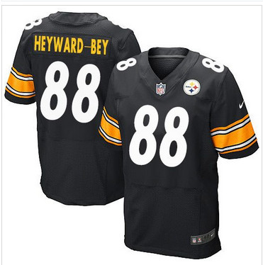 Nike Pittsburgh Steelers #88 Darrius Heyward-Bey Black Team Color Men's Stitched NFL Elite Jersey