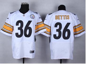 NEW Pittsburgh Steelers #36 Jerome Bettis White NFL Elite Jersey