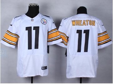 NEW Pittsburgh Steelers #11 Markus Wheaton White NFL Elite Jersey