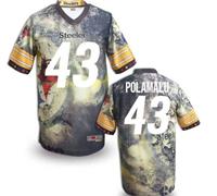 Pittsburgh Steelers #43 POLAMALU Men's Stitched NFL Elite Fanatical Version Jersey (9)