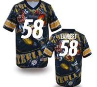 Pittsburgh Steelers #58 LAMBERT Men's Stitched NFL Elite Fanatical Version Jersey (1)