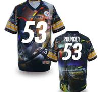 Pittsburgh Steelers #53 POUNCEY Men's Stitched NFL Elite Fanatical Version Jersey (3)