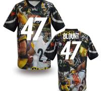 Pittsburgh Steelers #47 BLOUNT Men's Stitched NFL Elite Fanatical Version Jersey (7)