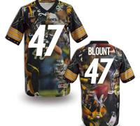 Pittsburgh Steelers #47 BLOUNT Men's Stitched NFL Elite Fanatical Version Jersey (5)
