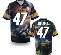 Pittsburgh Steelers #47 BLOUNT Men's Stitched NFL Elite Fanatical Version Jersey (2)