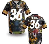 Pittsburgh Steelers #36 BETTIS Men's Stitched NFL Elite Fanatical Version Jersey (5)
