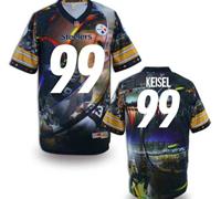 Pittsburgh Steelers #99 KEISEL Men's Stitched NFL Elite Fanatical Version Jersey (1)