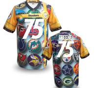 Pittsburgh Steelers #75 GREENE Men's Stitched NFL Elite Fanatical Version Jersey (8)