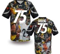 Pittsburgh Steelers #75 GREENE Men's Stitched NFL Elite Fanatical Version Jersey (7)